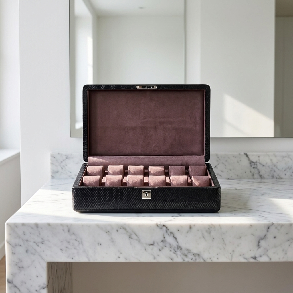 Watch Box – Carbon 12 Slots - Watch Box