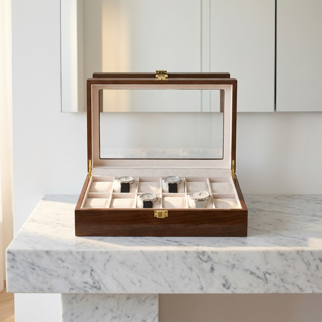 Watch Box – Classic Wood 10 Slots - Watch Box
