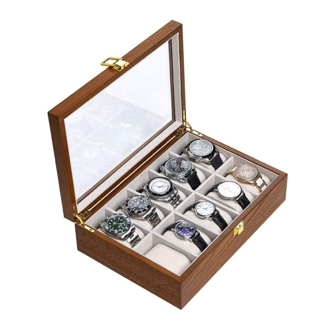 Watch Box – Classic Wood 10 Slots - Watch Box