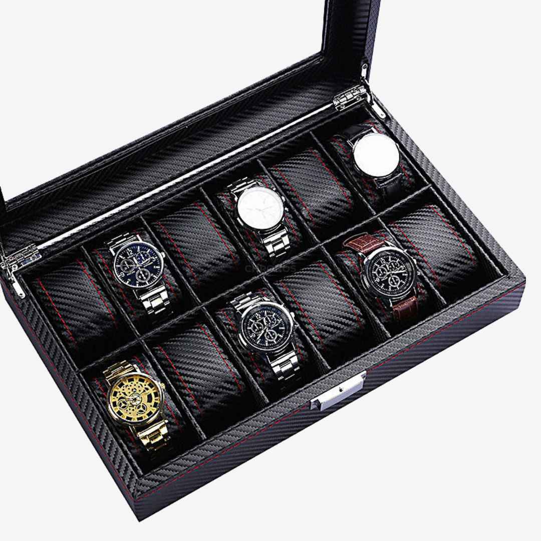 Watch Box – Deep Onyx 12 Slots - Watch Box