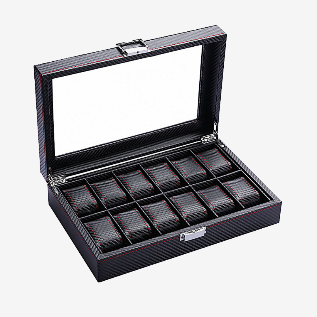 Watch Box – Deep Onyx 12 Slots - Watch Box