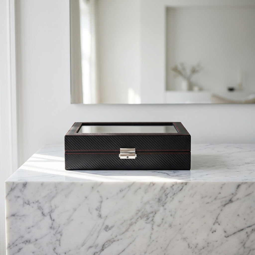 Watch Box – Deep Onyx 12 Slots - Watch Box