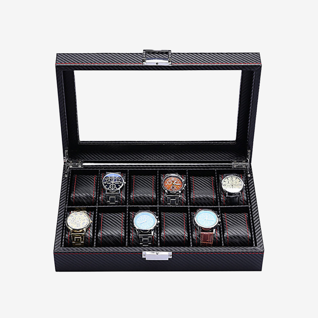 Watch Box – Deep Onyx 12 Slots - Watch Box