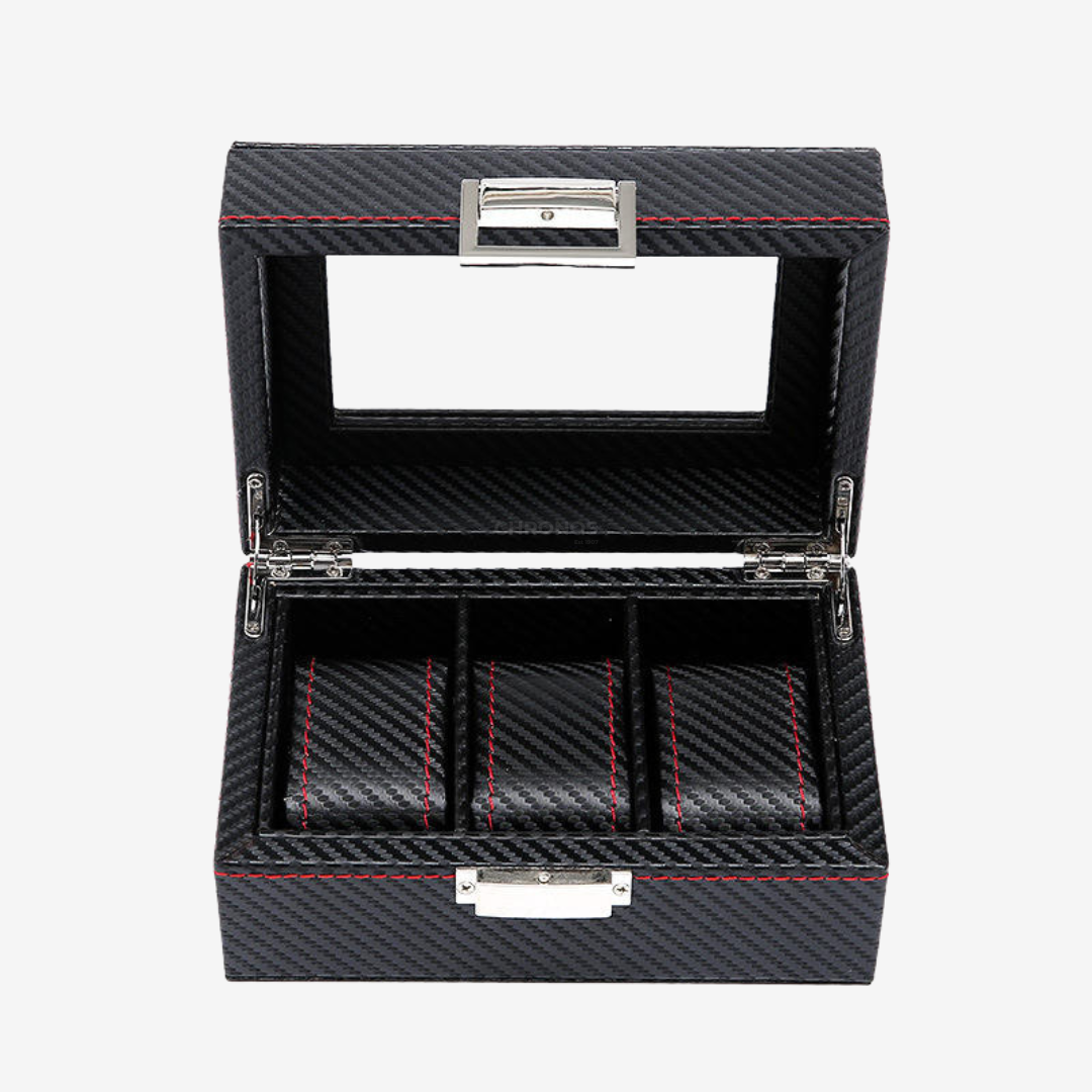 Watch Box – Deep Onyx 3 Slots - Watch Box