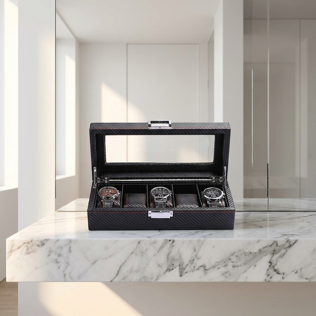 Watch Box – Deep Onyx 5 Slots - Watch Box