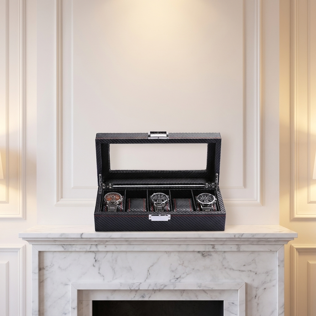 Watch Box – Deep Onyx 5 Slots - Watch Box