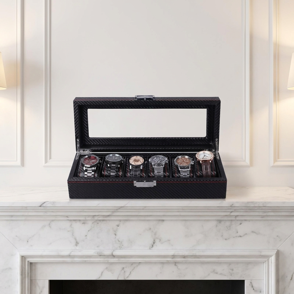Watch Box – Deep Onyx 6 Slots - Watch Box