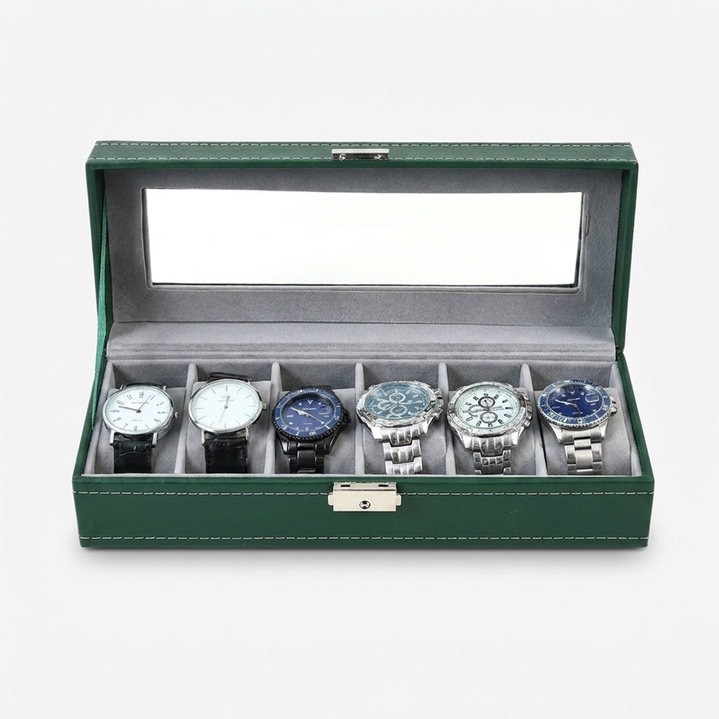 Watch Box – Dinasty Green - 6 Slots - Watch Box
