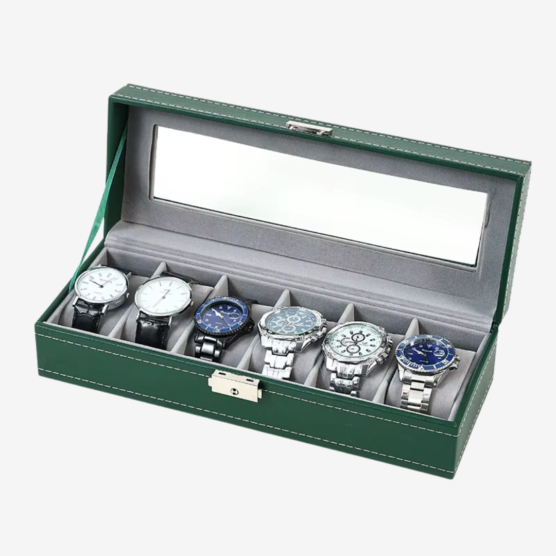 Watch Box - Dinasty Green - 6 - slots - Boîte à Montre