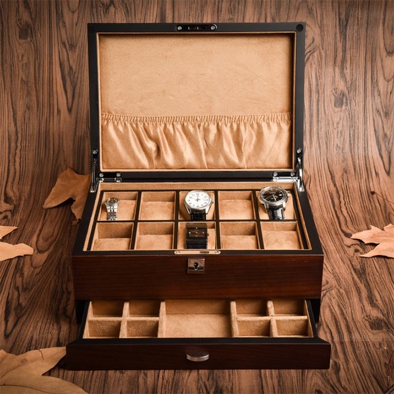 Watch Box – Elite Wood Drawer 10 Slots - Watch Box