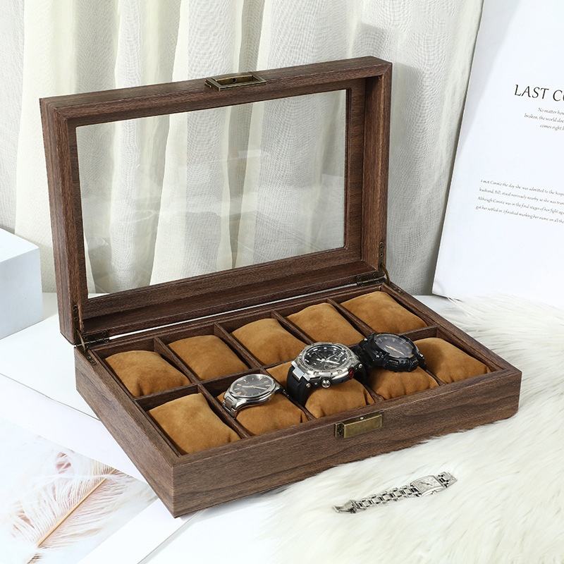 Watch Box – Generous Oak 10 Slots - Watch Box