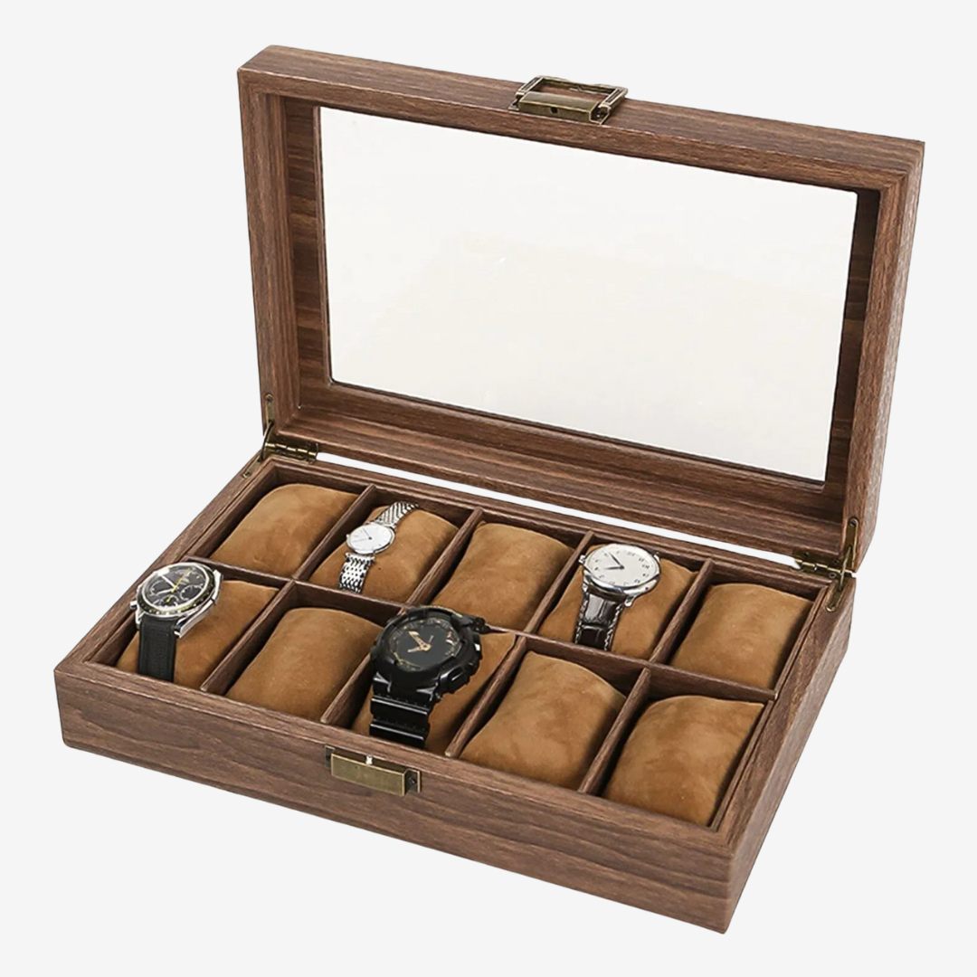 Watch Box - Generous Oak - 10 slots - Watch Box