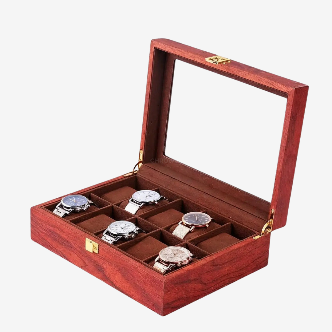 Watch Box – Heritage Deca Box 10 Slots - Cherry Finish - Watch Box