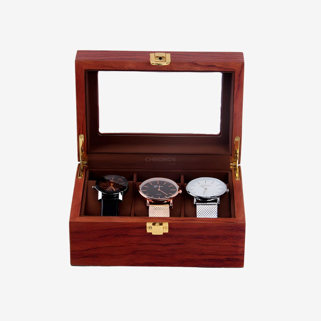 Watch Box – Heritage Trio Box 3 Slots - Watch Box