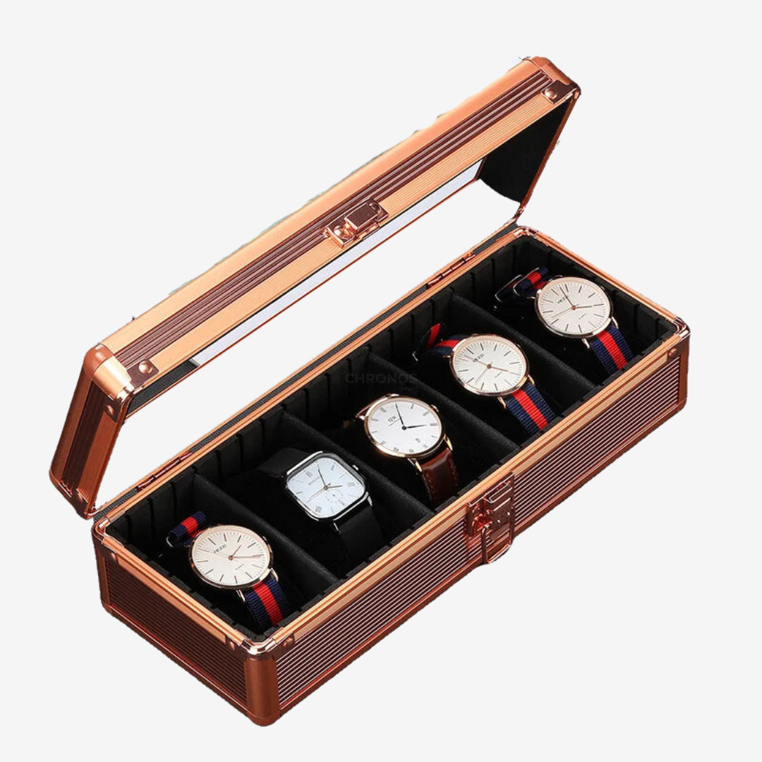 Watch Box - Aluminum - 5 slots