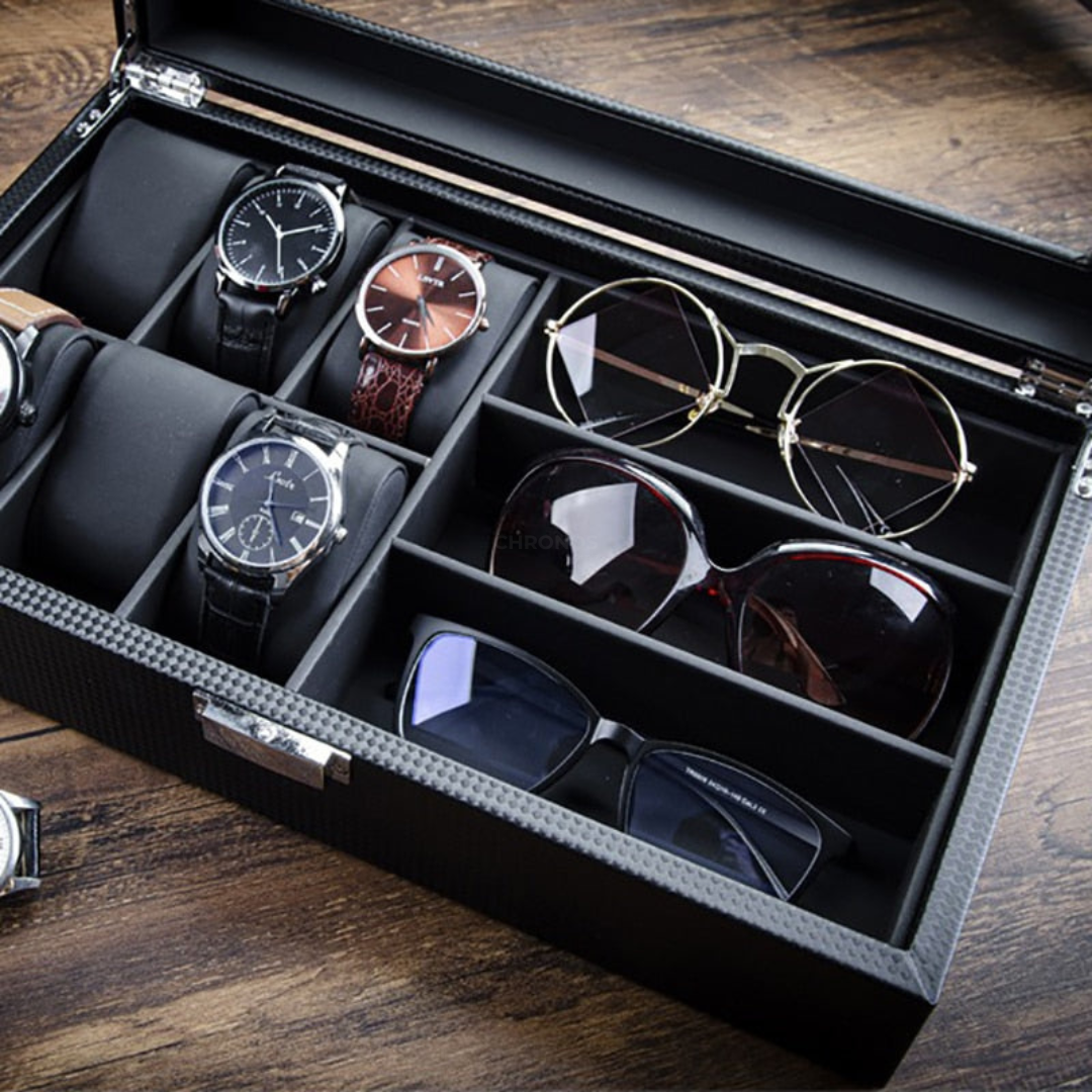 Watch Box - Glasses - 6 slots - Boîte à Montre