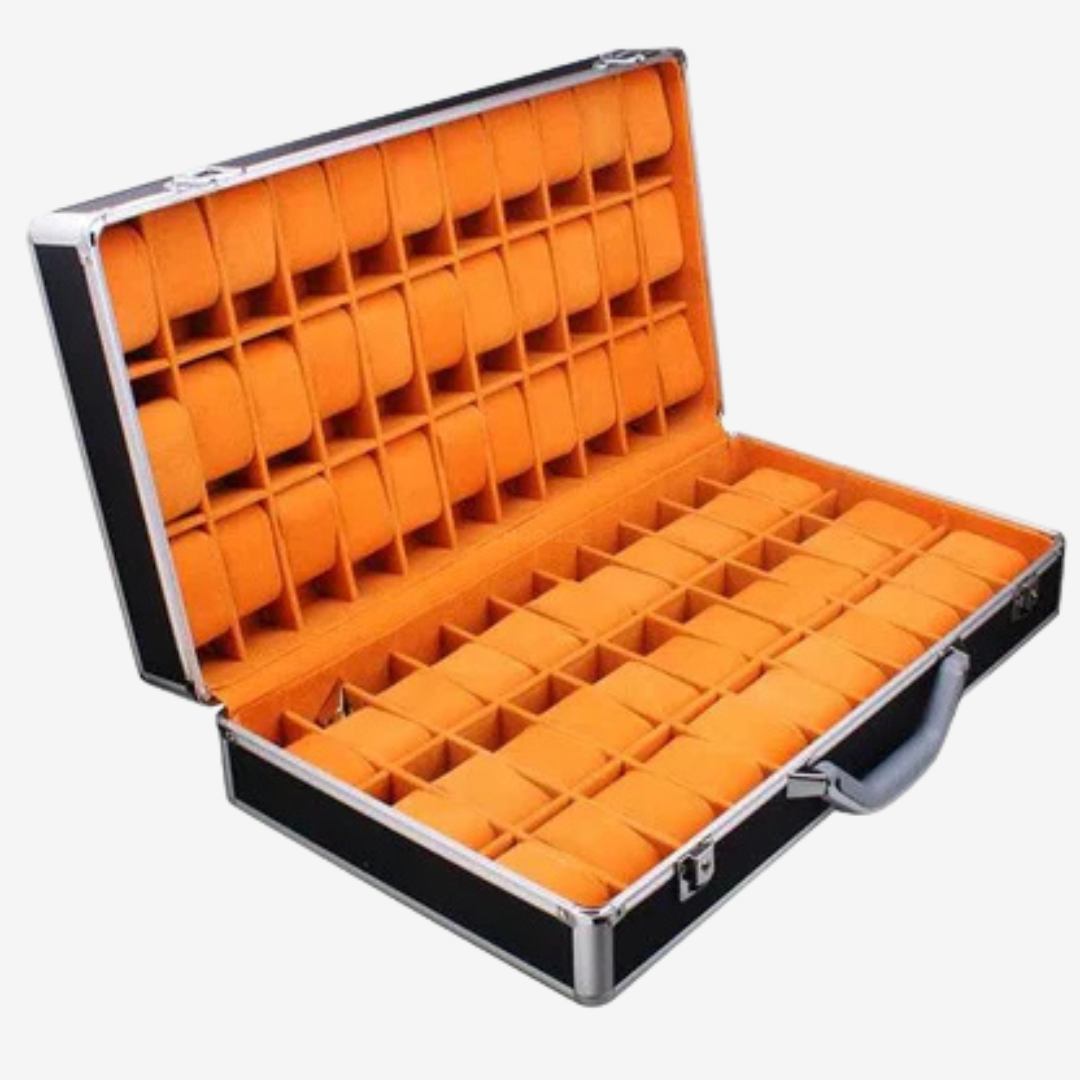 Watch Box - Orange 66 Slots - Watch Box