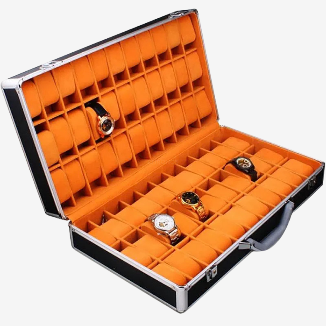 Watch Box - Orange 66 Slots - Watch Box