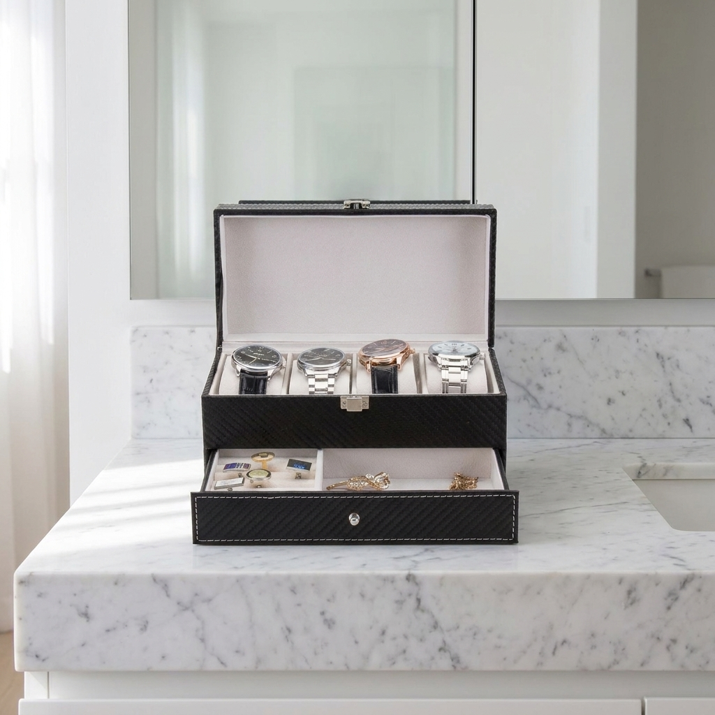 Watch Box – Luxury Drawer 4 Slots - Watch Box