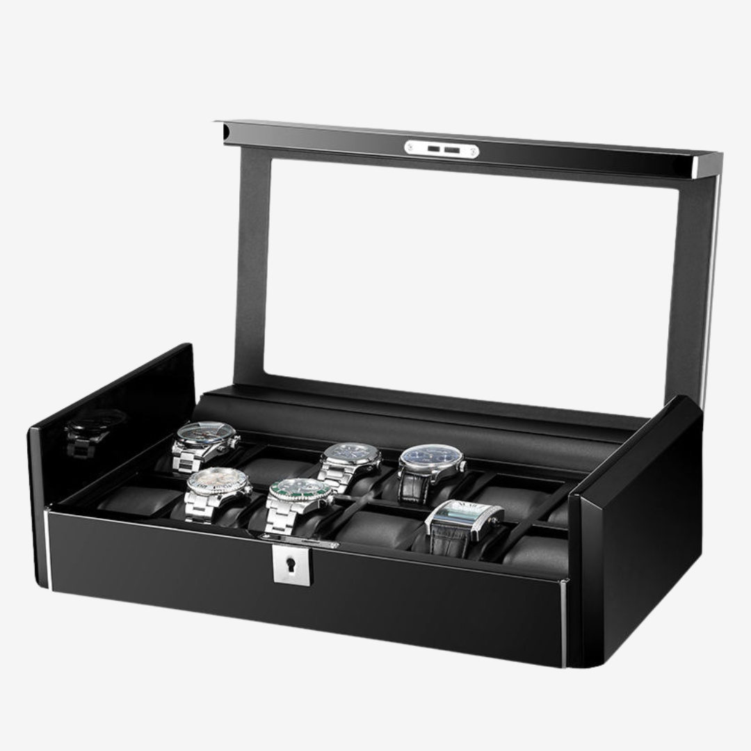 Watch Box – Luxury Piano 12 Slots - Carbon - Watch Box
