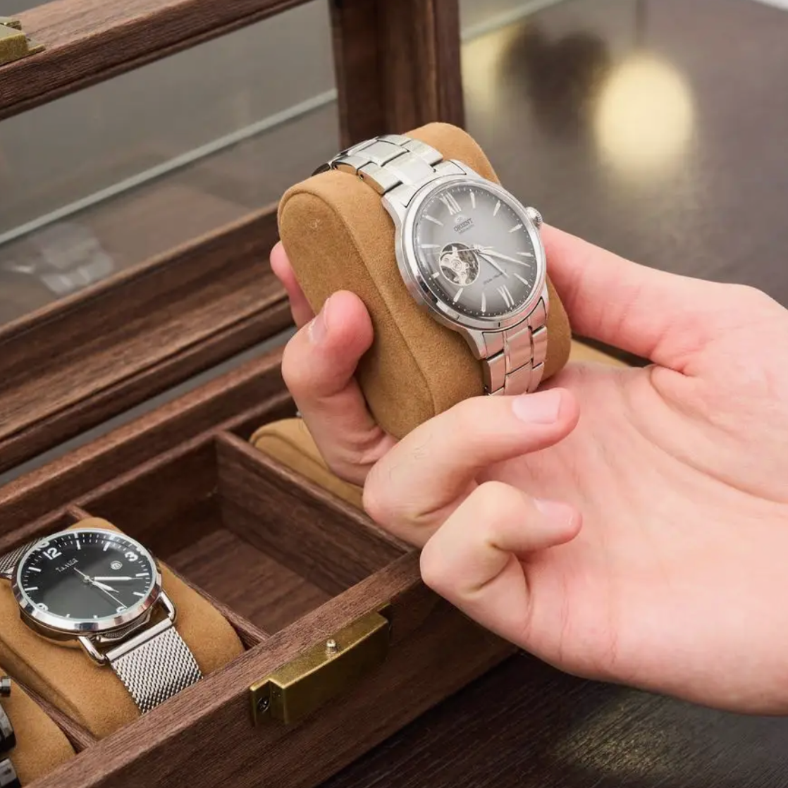 Boîte à montres - Majestic Oak 6 emplacements - Boîte à montres