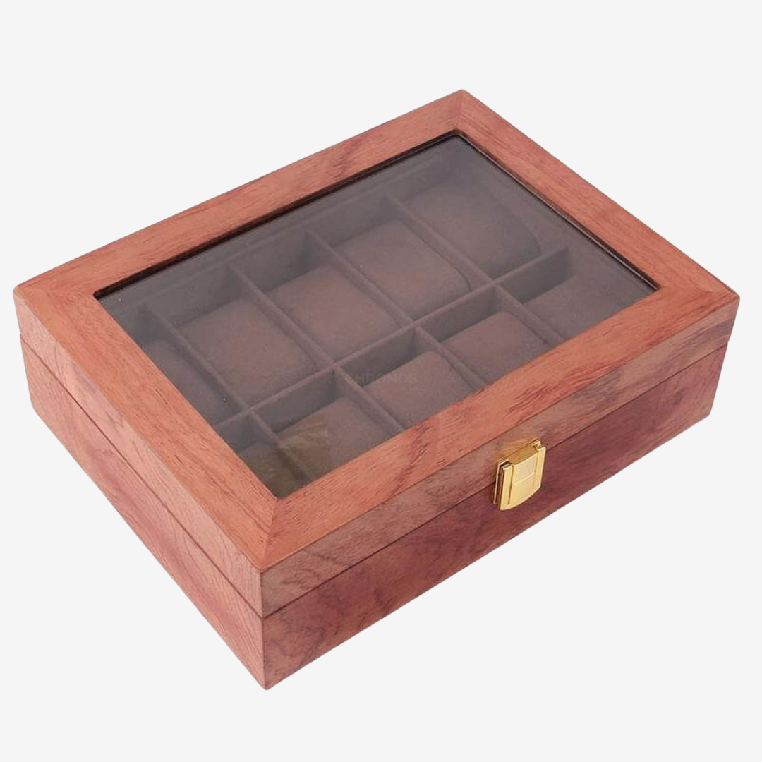 Watch Box - Wood 10 Slots - Watch Box