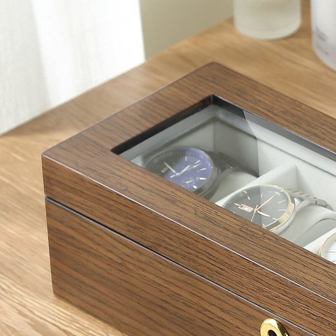 Watch Box - Wood 5 Slots - Watch Box