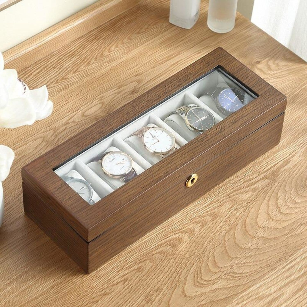 Watch Box - Wood 5 Slots - Watch Box