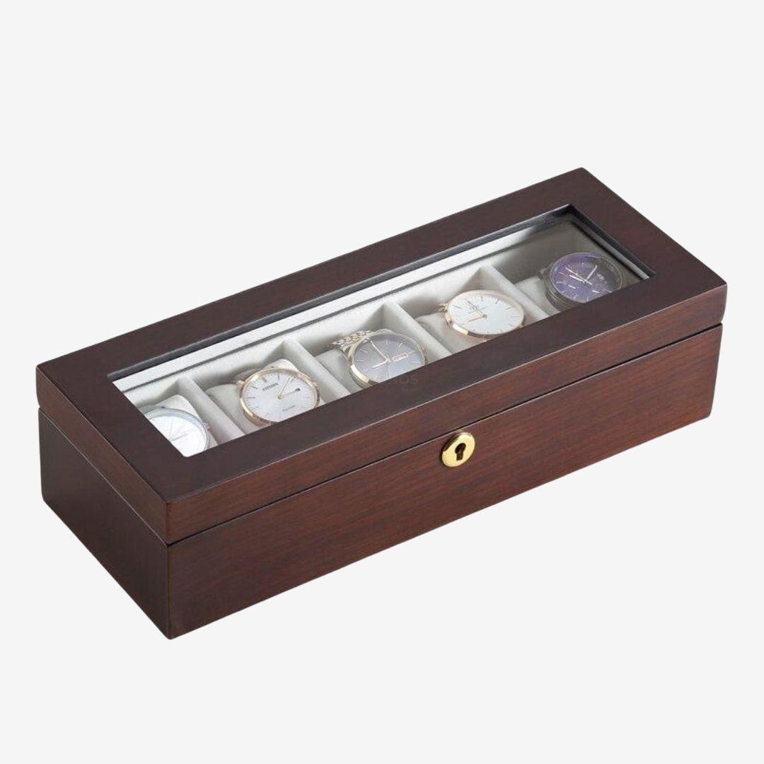 Watch Box - Wood 5 Slots - Watch Box
