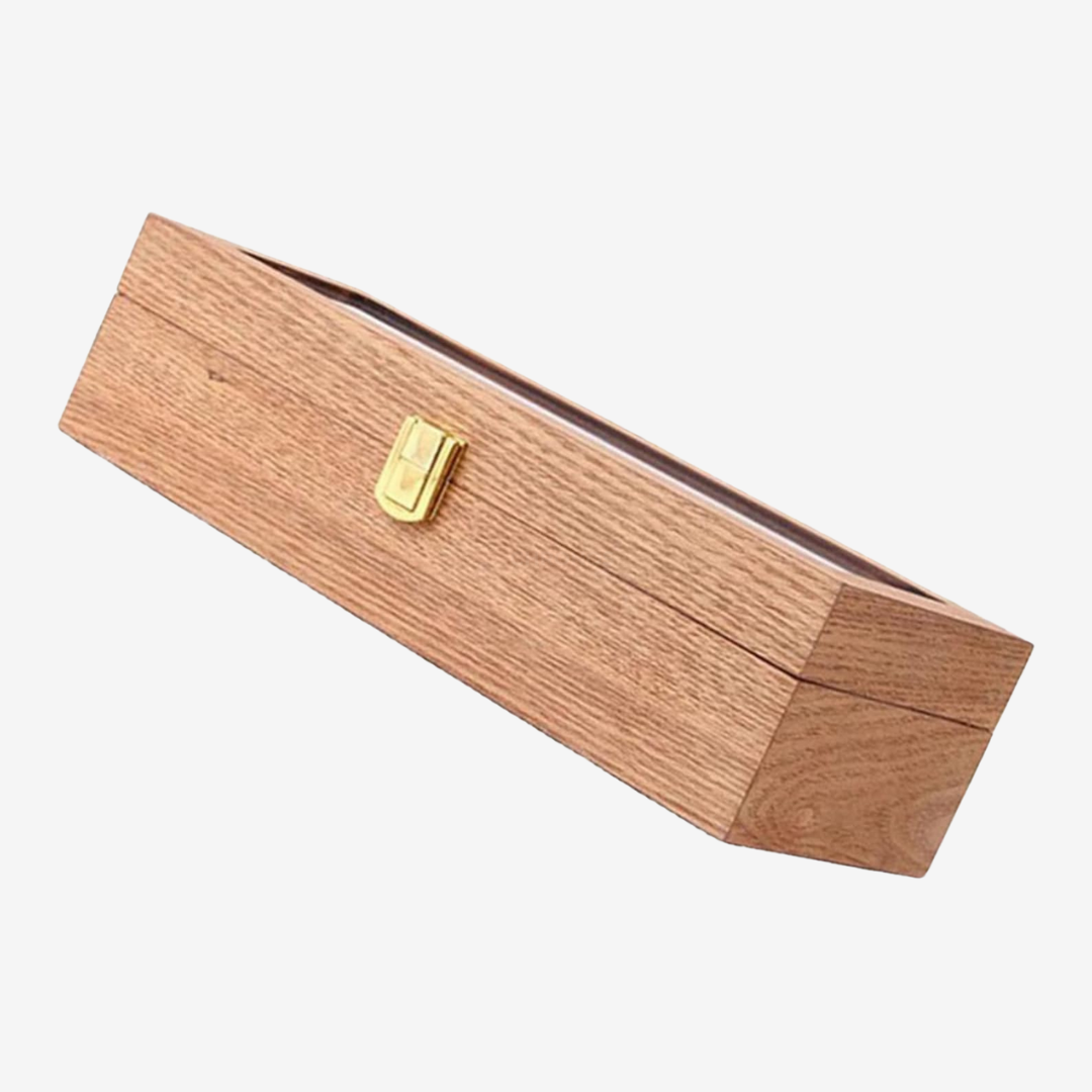 Watch Box - Natural Acacia 6 Slots - Watch Box