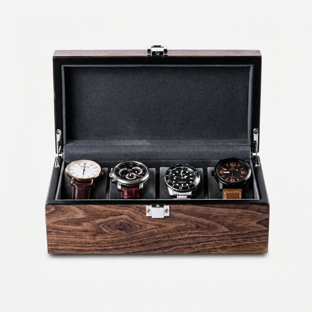 Watch Box – Nocturne 4 Slots - Wood - Watch Box