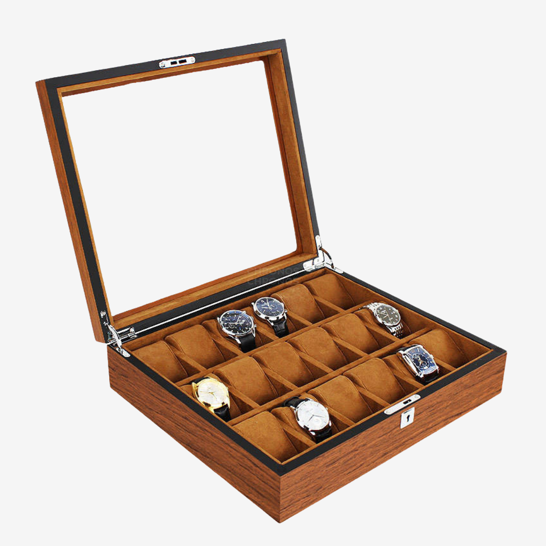 Watch Box – Oak 18 Slots - Watch Box
