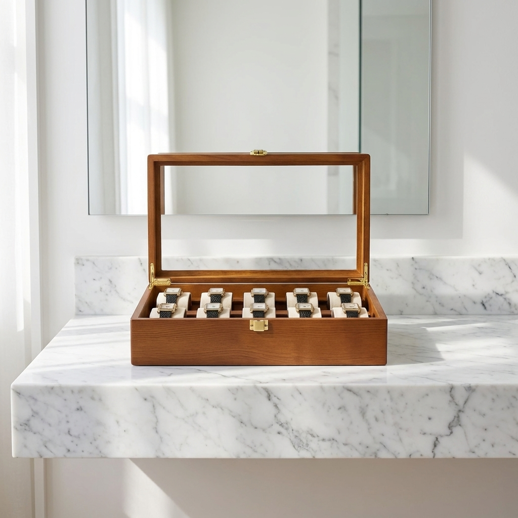 Watch Box – Pinewood Ivory 10 Slots - Watch Box