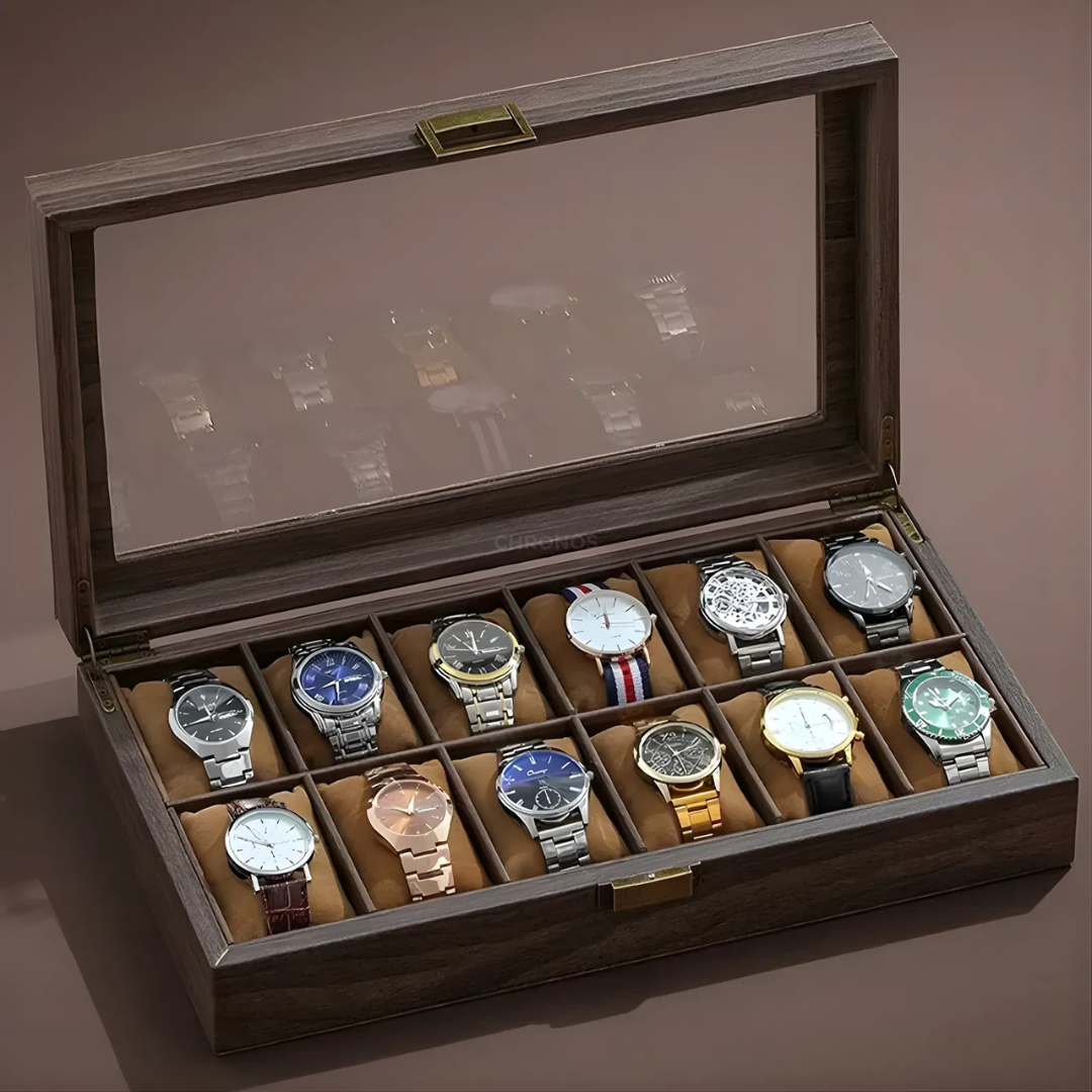 Watch Box – Prestige Wood - 12 Slots - Watch Box