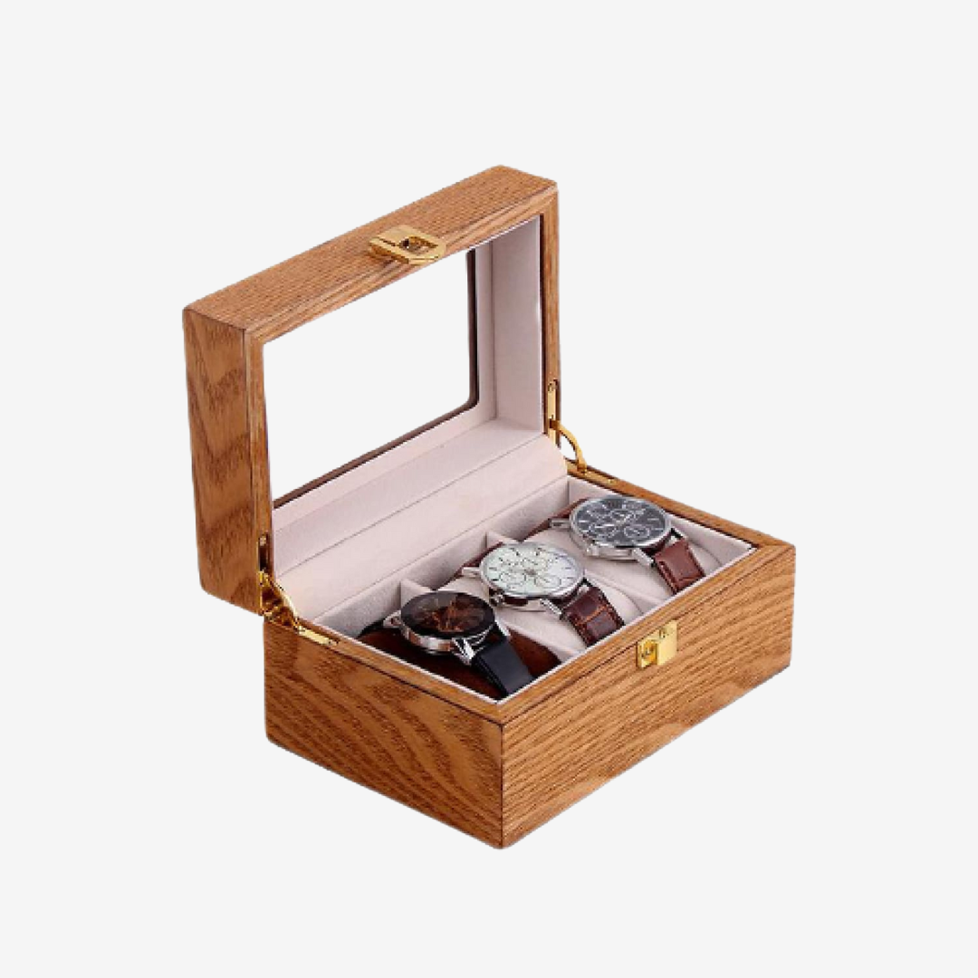 Watch Box - Wood 3 Slots - Watch Box