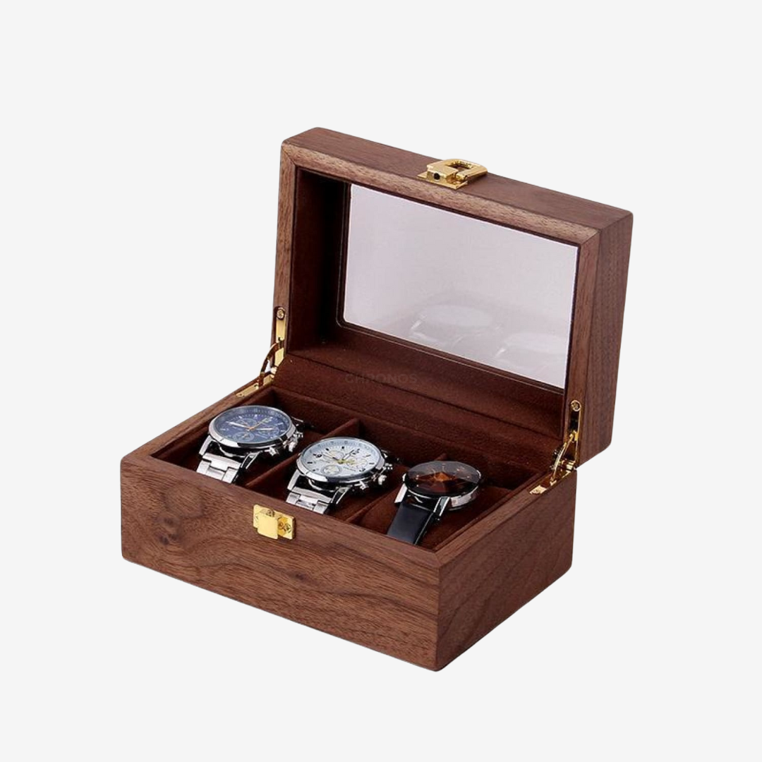 Watch Box - Wood 3 Slots - Watch Box
