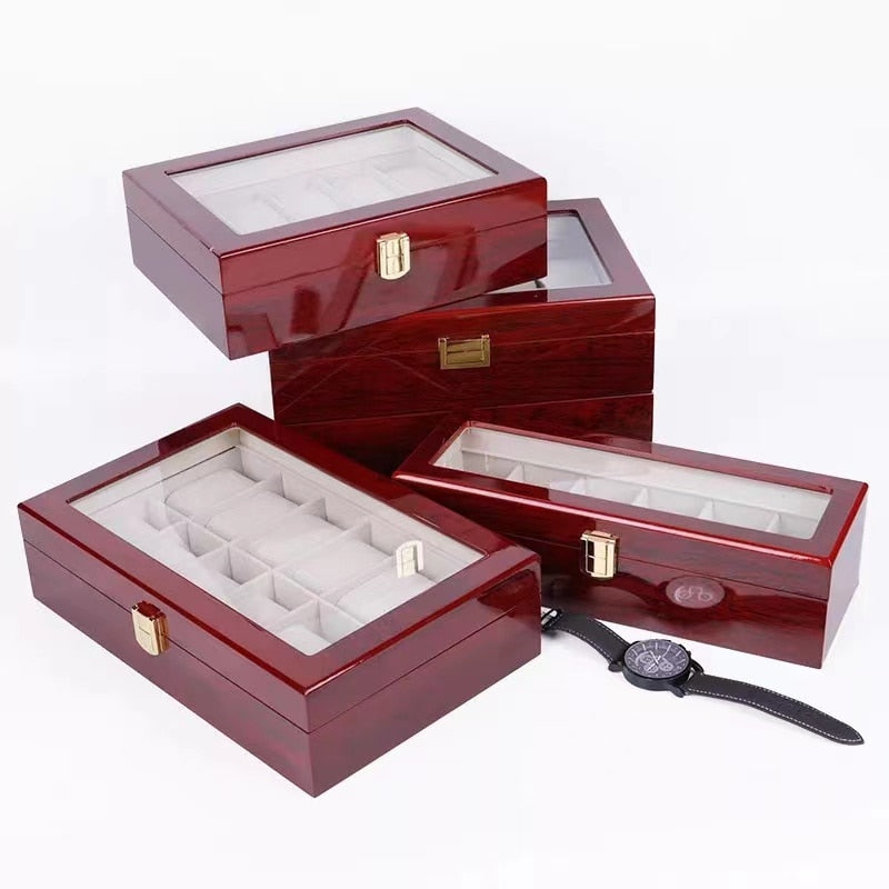 Watch Box - Red Wood - Watch Box