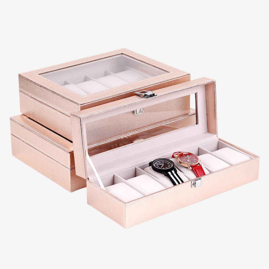 Watch Box – Rosy Reserve 6 Slots - Watch Box