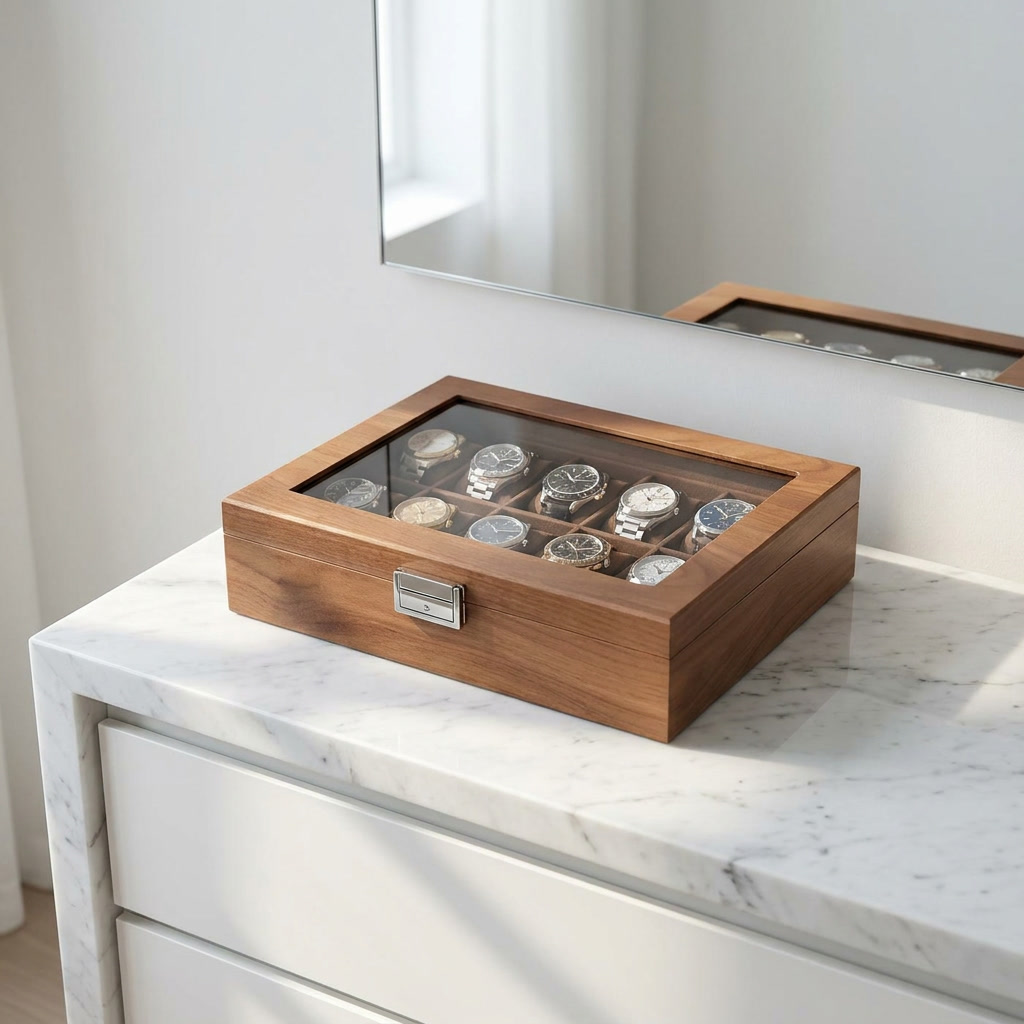 Watch Box – Signature Brown 10 Slots - Watch Box