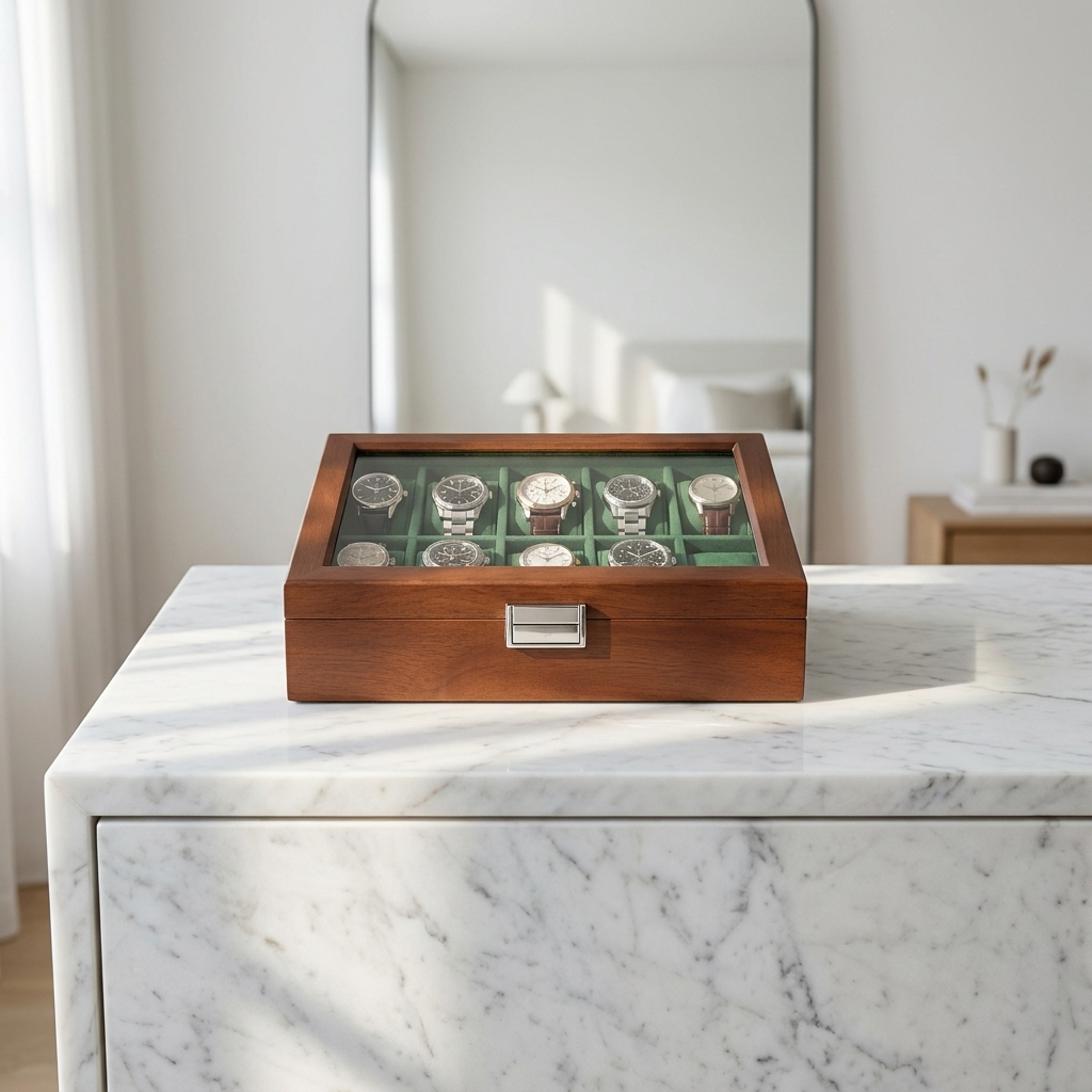 Watch Box – Signature Green 10 Slots - Watch Box