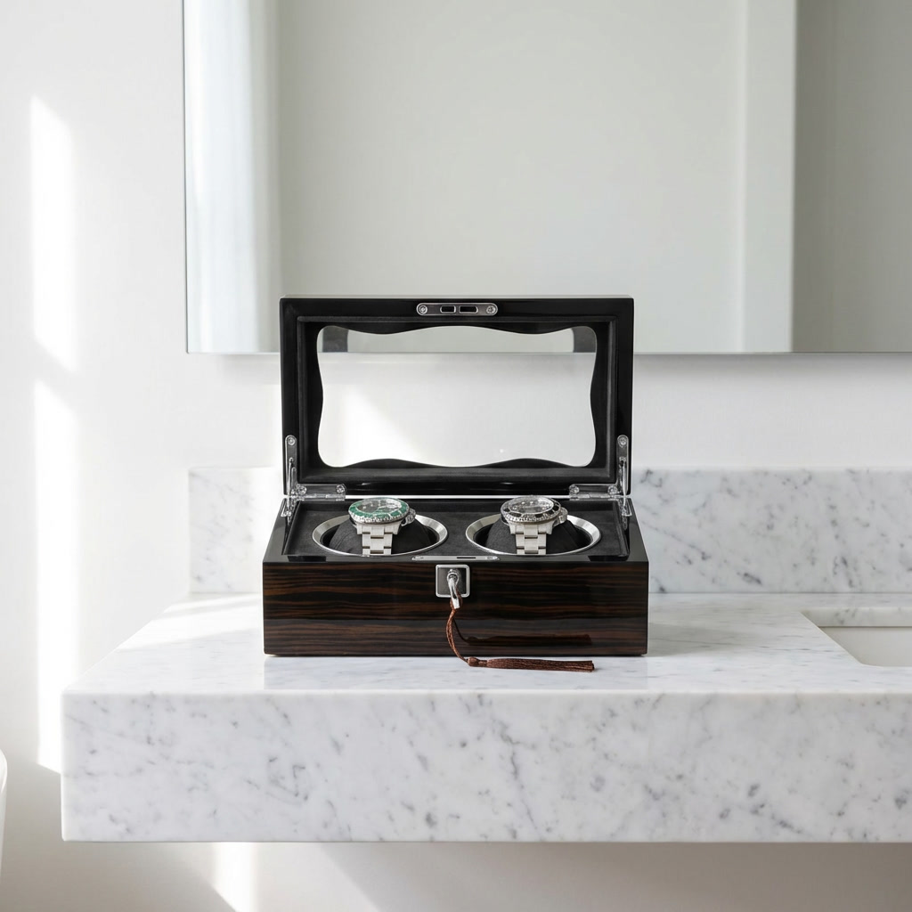 Watch Box – Signature Square 2 Slots - Watch Box
