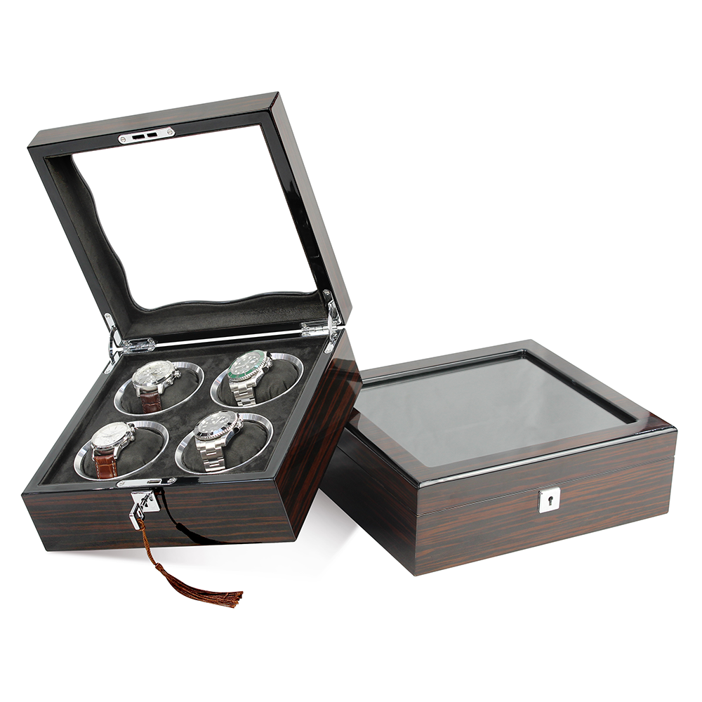 Watch Box – Signature Square 4 Slots - Watch Box