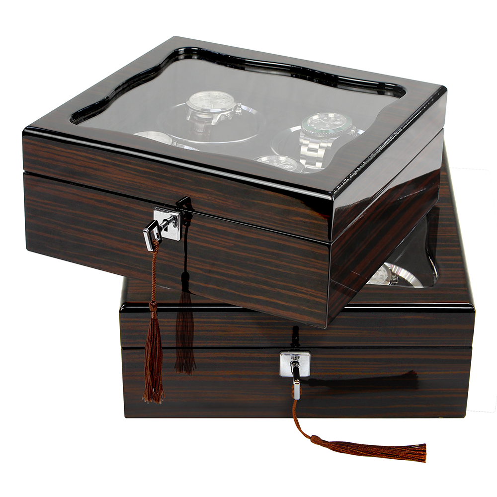 Watch Box – Signature Square 4 Slots - Watch Box