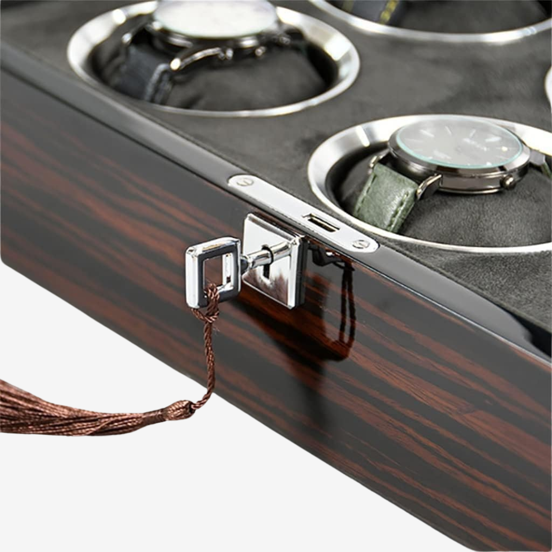 Boîte à montres - Signature Square 4 emplacements - Boîte à montres