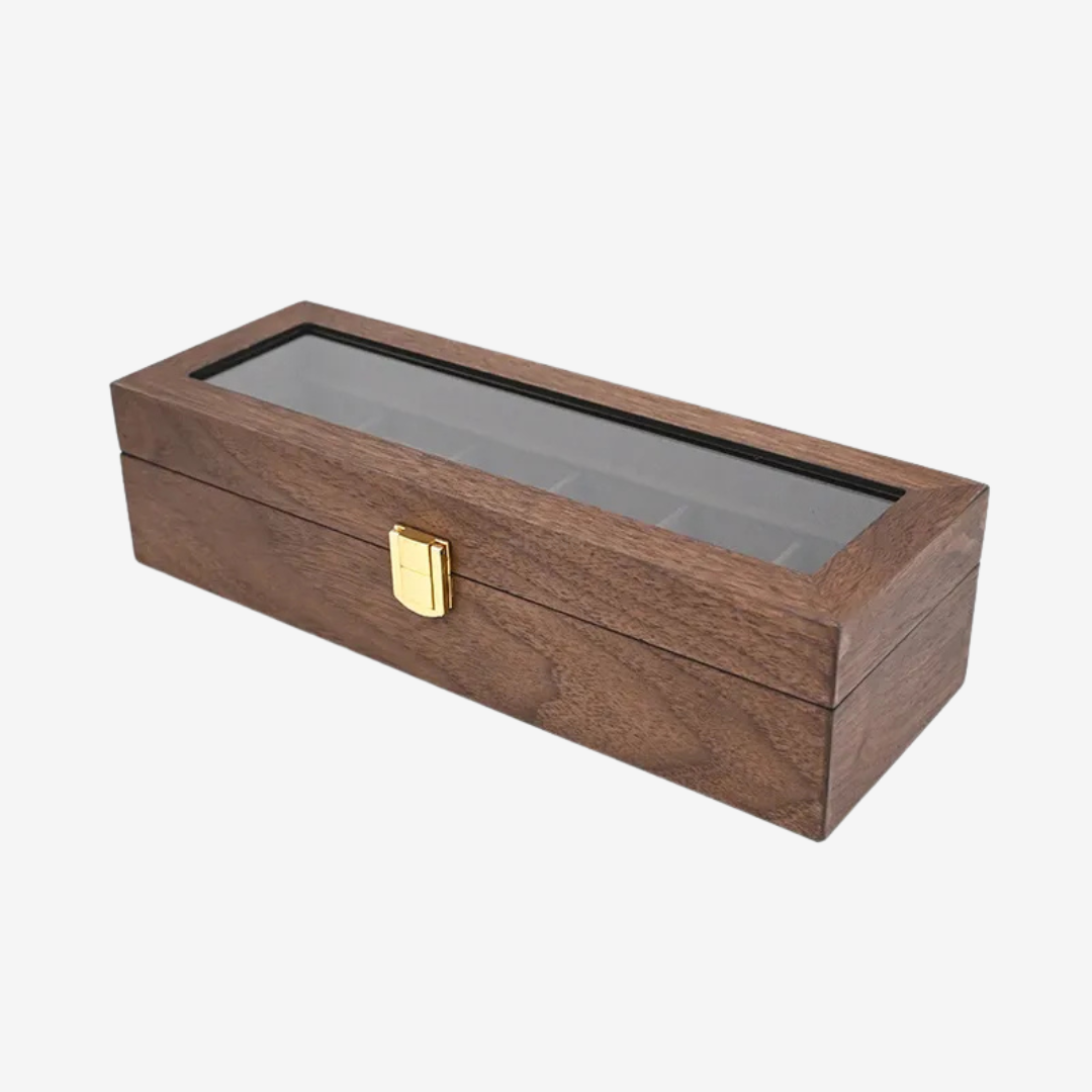 Watch Box - Teak Wood 6 slots - Watch Box