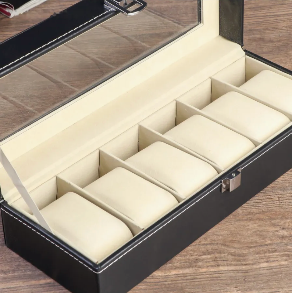 Watch Box - Timeless Leather 6 Slots - Watch Box