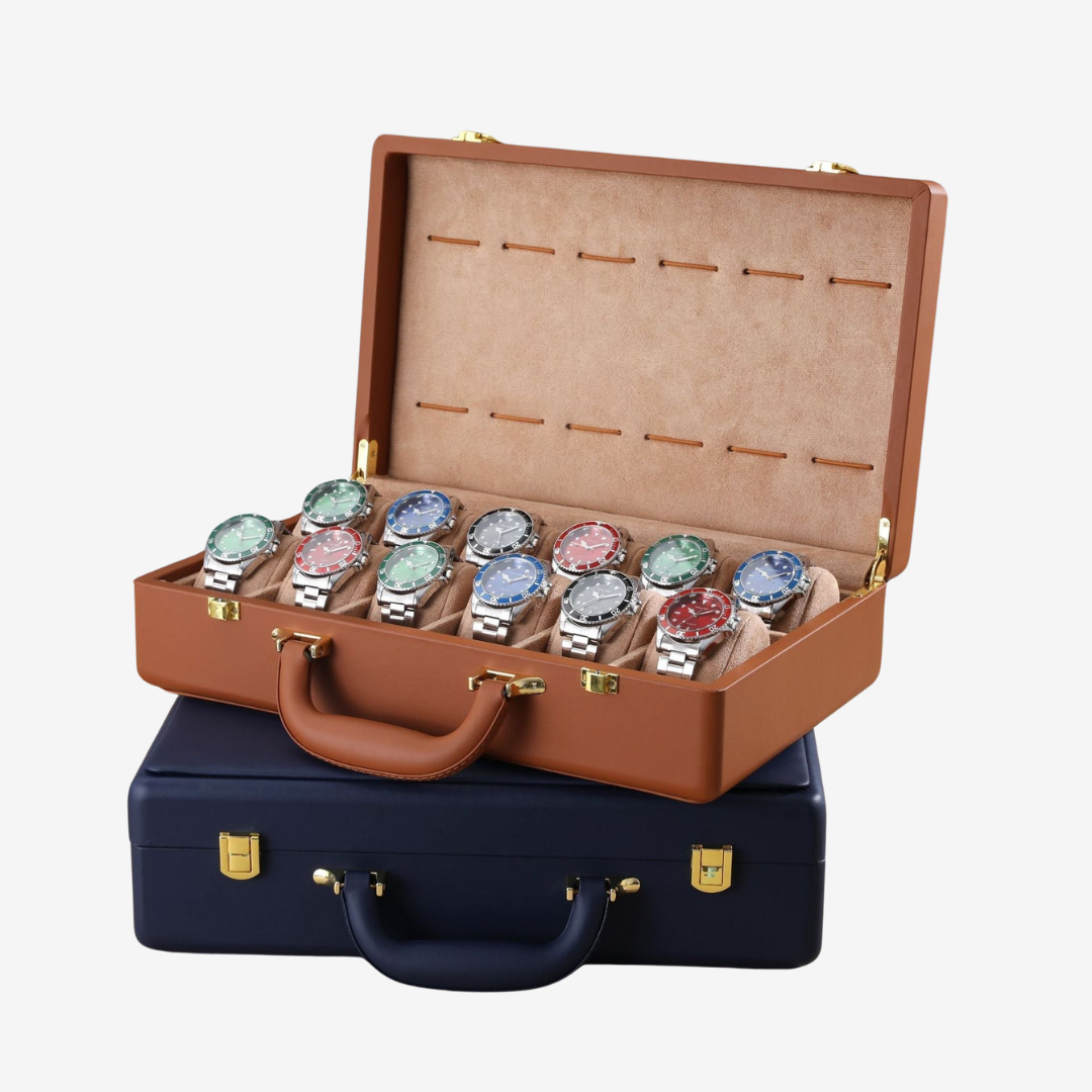 Watch Box - Travel Case 12 Slots - Watch Box