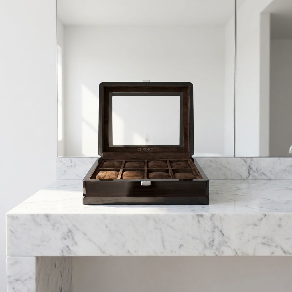Watch Box – Walnut Eight Box 8 Slots 2 - Watch Box