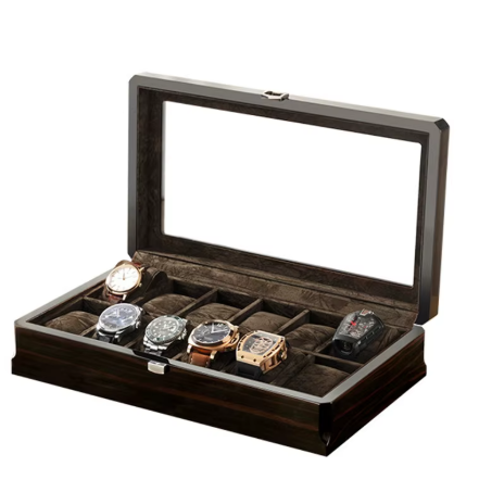 Watch Box – Watchmaster Black 12 Slots - Watch Box