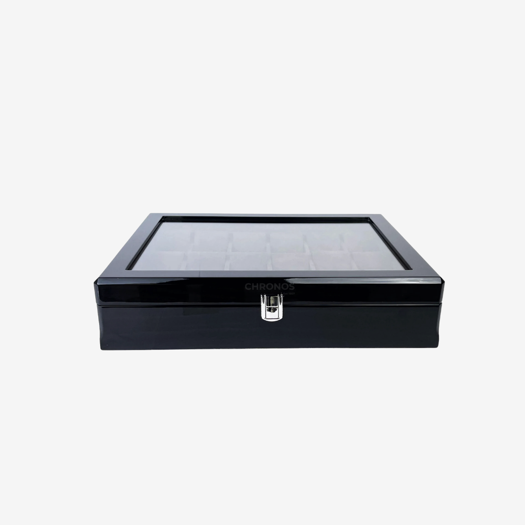 Watch Box – Watchmaster Black 18 Slots - Watch Box
